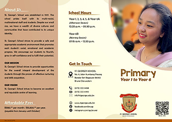 SGS Leaflet - Primary Level - Front